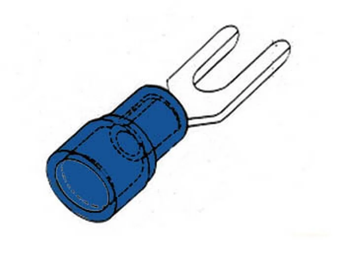 Forked Spade Blue 4.3mm