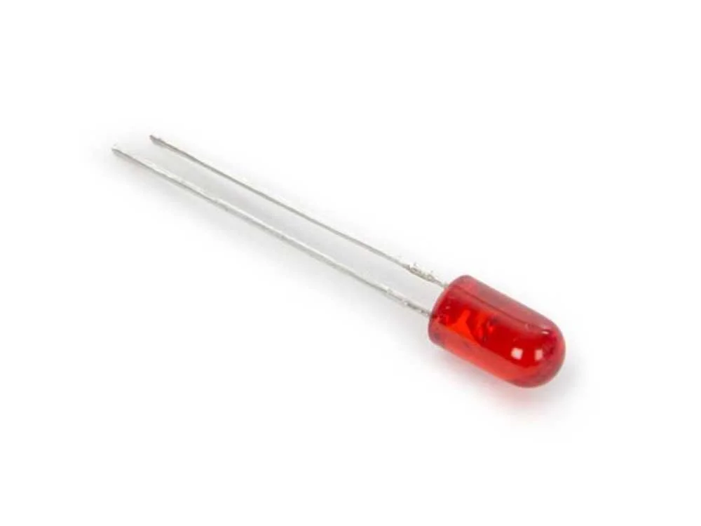 L&acirc;mpada LED Padr&atilde;o de 5 Mm Vermelha Difusa