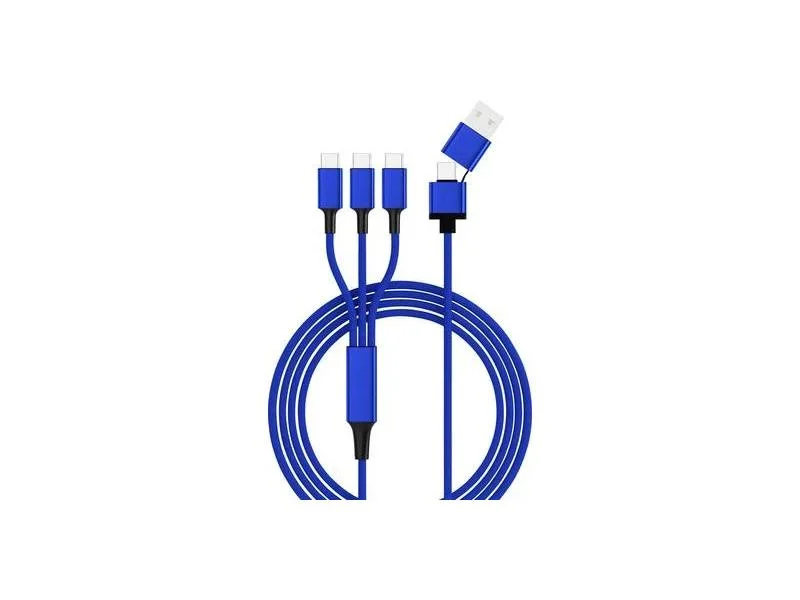 Smrter Hydra Trio Ladekabel, Typ Usb-C, Otg, 120cm, Blue Retail