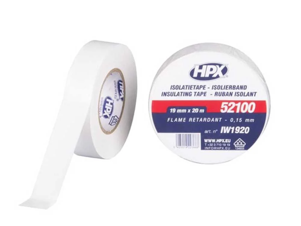 Fita Isolante de Pvc Vde - Branca 19mm X 20m