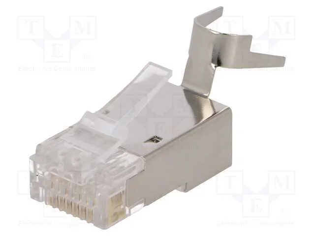Ficha, Rj45, Pin: 8, Cat: 6a,7,7a,Cat 8.1, Blindadas, Sistema: 8p8c