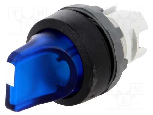 Interruptor: Girat&oacute;rio, 22mm, Pos.Est&aacute;v: 2, Azul, Mlb-1, Ip66, Pos: 2