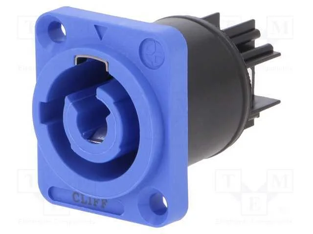 Conector: redondos, f&ecirc;mea, CLIFFCON-P, 20A, 250VA.