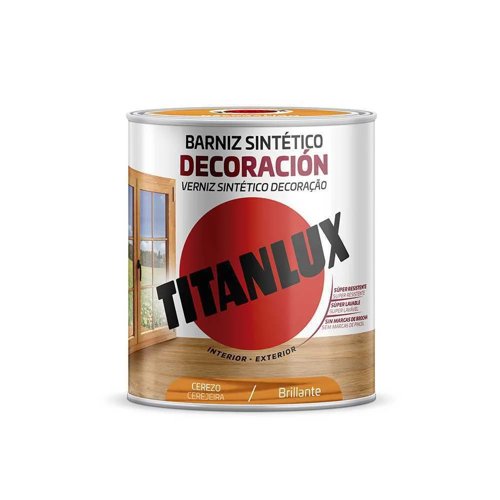 Verniz Sint&eacute;tico Decora&ccedil;&atilde;o Brilhante Cerejeira 75.