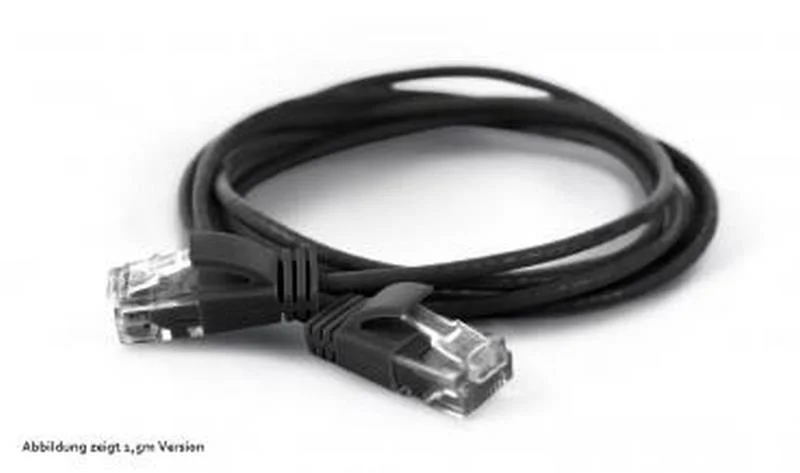Wantec patch cabo Utp Cat6a D=2,8mm 1,50m Preto