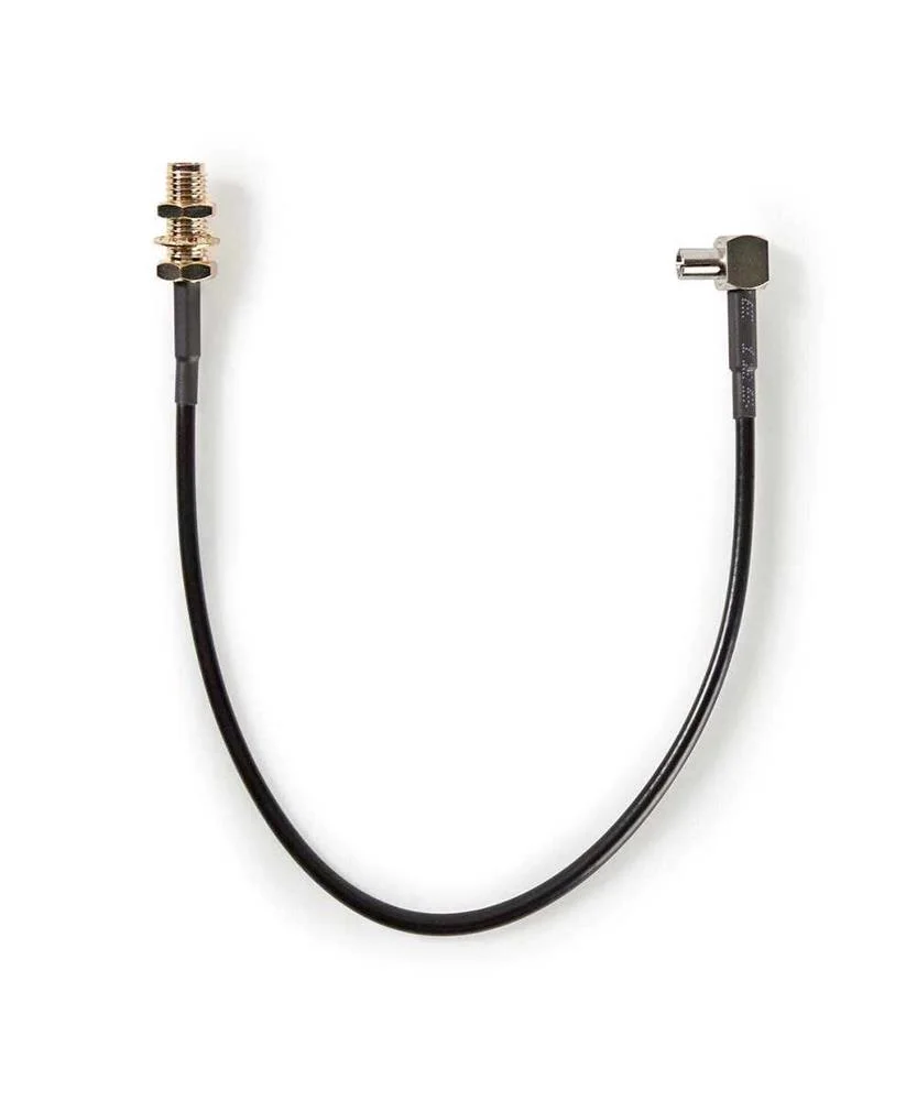 Cabo de Antena  Sma F&ecirc;mea  Ts9  Banhado a Ouro  50 Ohm  Blindagem Simples  0,20 M  Redondo