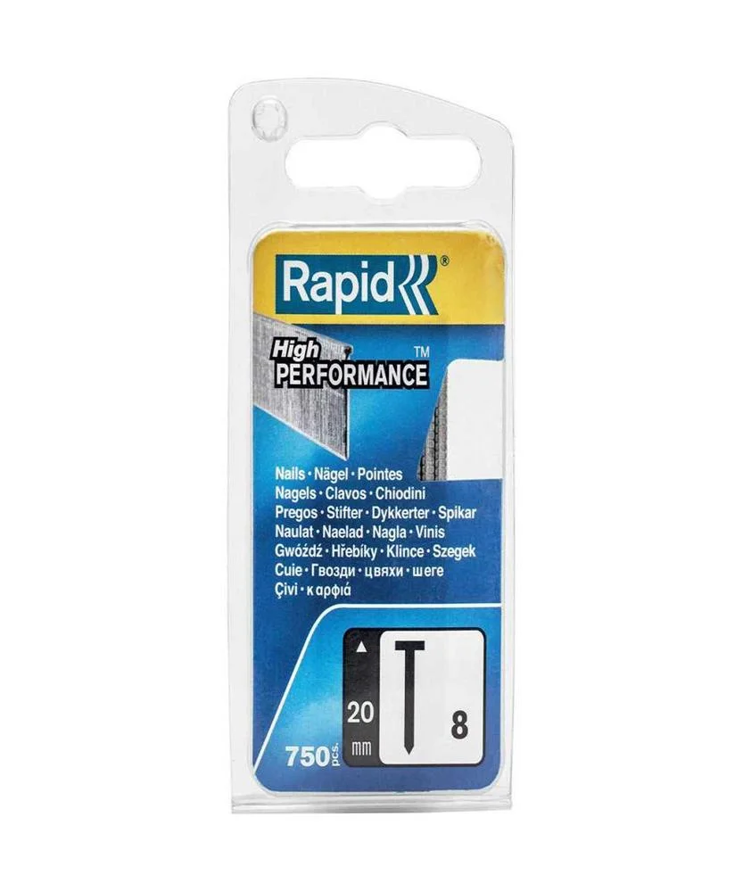 Bl&iacute;ster 750 Pregos N&ordm; 8 20mm 40109534 Rapid