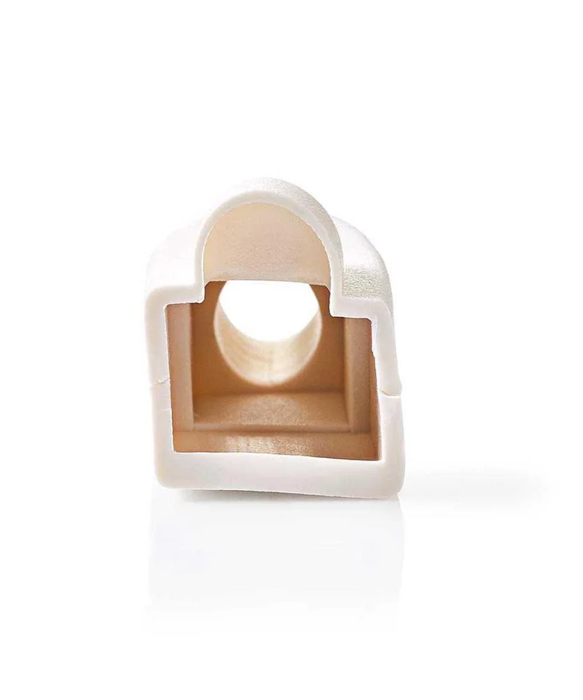 Capa Protectora Contra Tirones  Rj45  Pvc  Blanco  Caixa  10 Uds.