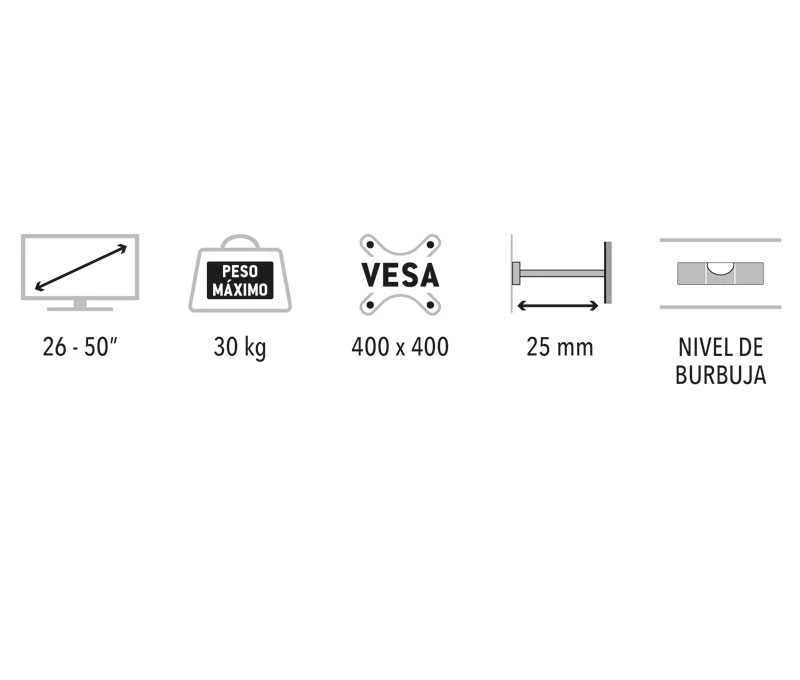 Soporte para Tv Led/Tft de 26" a 50