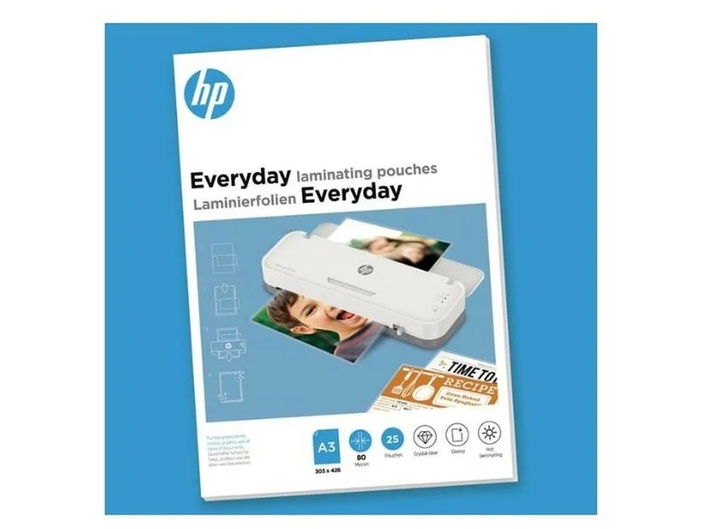 Pel&iacute;culas de Lamina&ccedil;&atilde;o Hp Todos Os Dias A3 80 Micron 25x