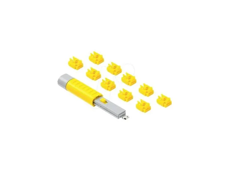 Bloqueador "Porta Rj45" Smartkeeper Basic 10 Stk.+Key Gelb