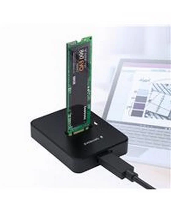 Gembird Dd-U3m2 Desktop Usb Type-C M.2 Sata & Nvme SSD Drive Docking Station  Black