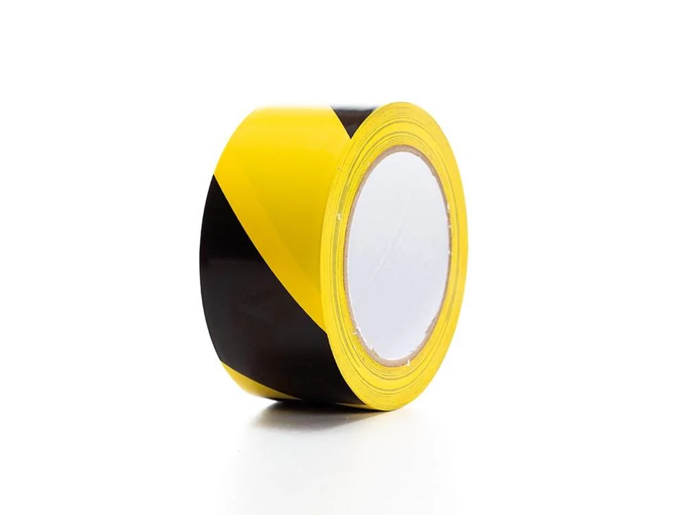 Fita de Marca&ccedil;&atilde;o em Pvc 5cm X 33m - Preto/Amarelo