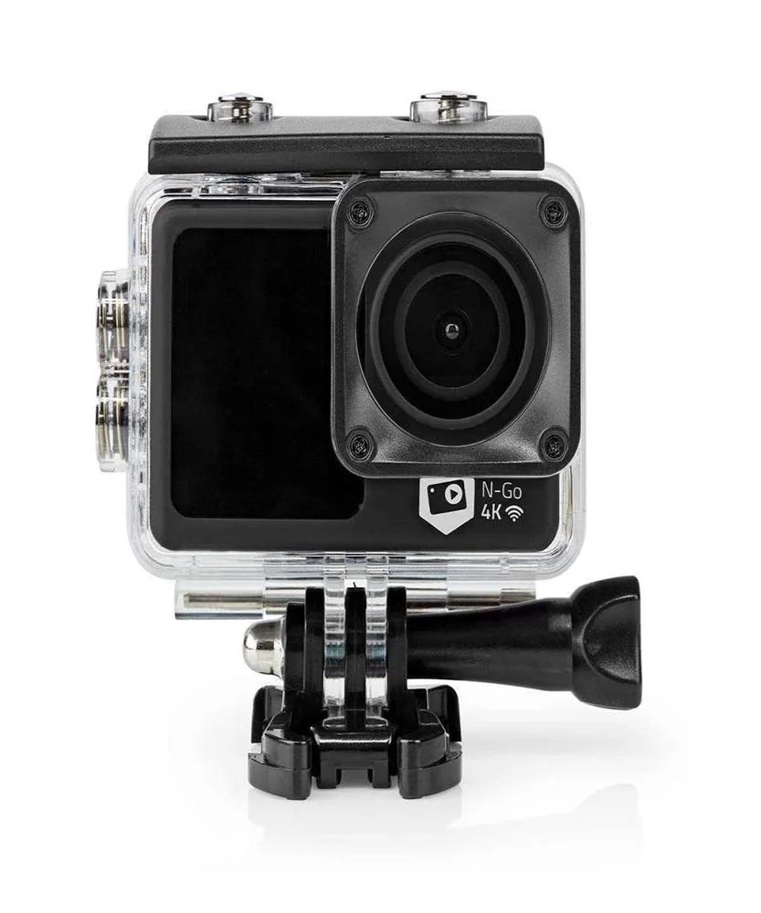 Camara: 4k@30fps : 16 Mpixel : &Aacute; Prova de Agua: 30,0 M : 90 Min : Wi-Fi : Aplica&ccedil; Disponivel