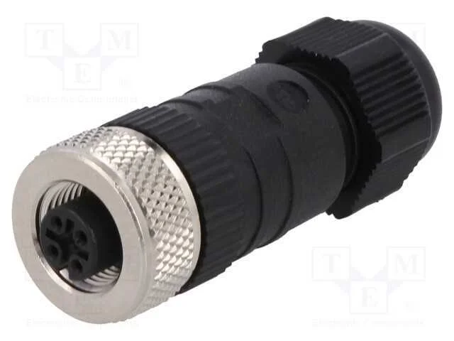 Ficha, M12, PIN: 5, f&ecirc;mea, c&oacute;digo A-DeviceNet / C.