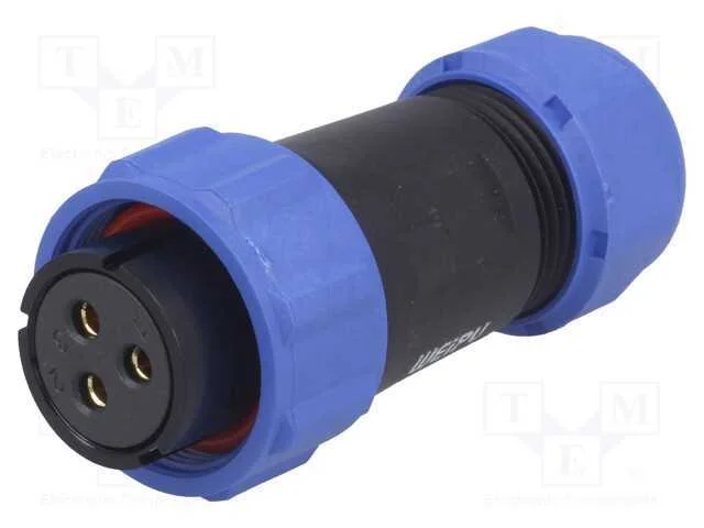 Ficha, SP21, f&ecirc;mea, PIN: 3, IP68, 7&divide;12mm, 10A, te.