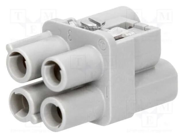 Conector: HDC, inserto de contatos, f&ecirc;mea, Han Q,.