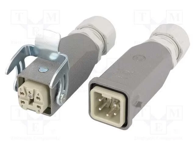 Conector: Hdc, Macho + F&ecirc;mea, Han Kit, Pin: 5, 4+Pe, Tamanho 3a