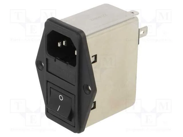 Conector: de alimenta&ccedil;&atilde;o, tomada, macho, 10A, 250.