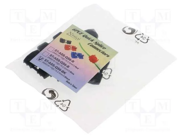 Conector r&aacute;pido, IDC, 0,75&divide;2,5mm2, com cabo, pret.