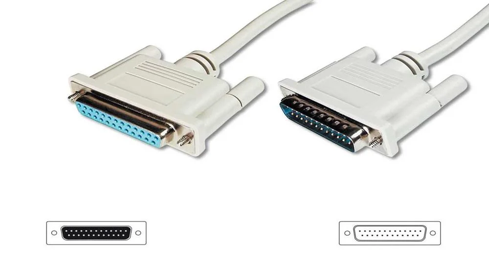 Digitus Verl&auml;ngerungskabel D-Sub25/St > D-Sub25/Bu  5.0m Polybeutel