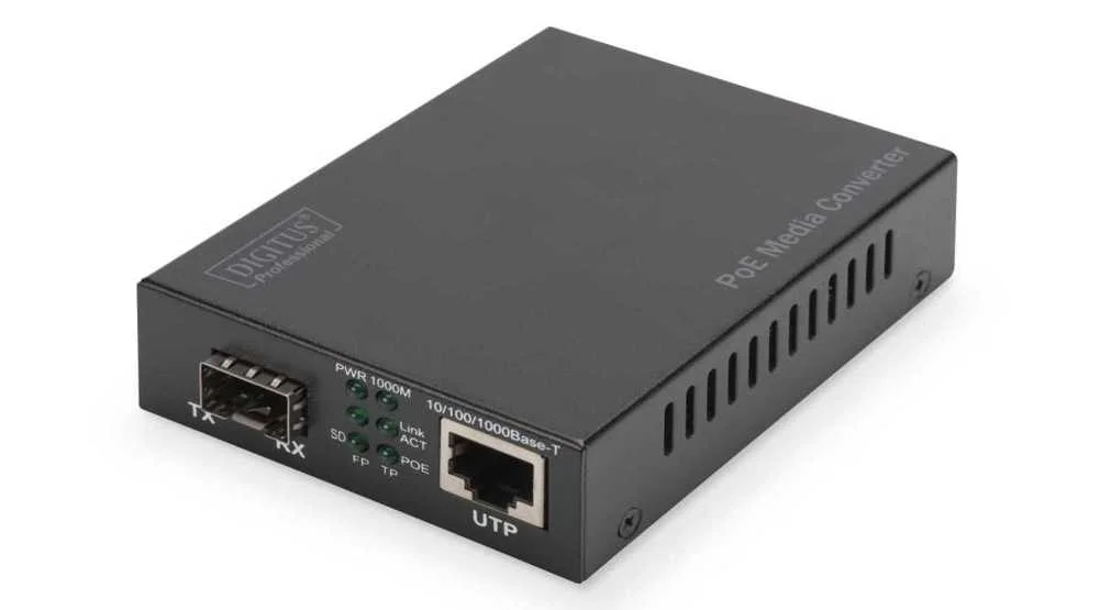 Digitus Konverter Gigabit Poe Media Sfp/Rj45