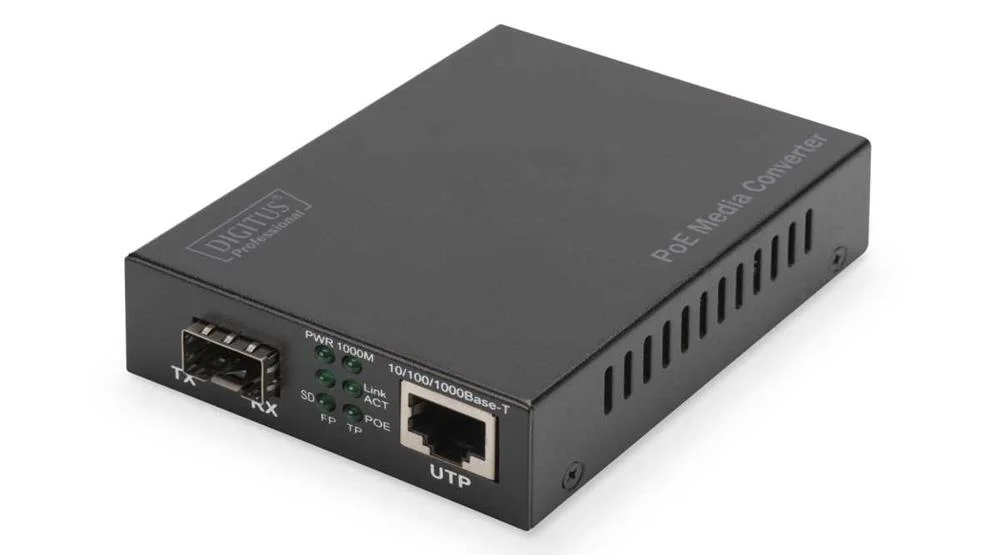 Digitus Konverter Gigabit Poe Media Sfp/Rj45