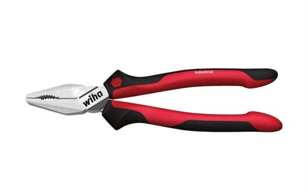 Wiha Combination Pliers Industrial With Dynamicjoint&reg; And Optigrip With Extra Long Cutting Edge (308