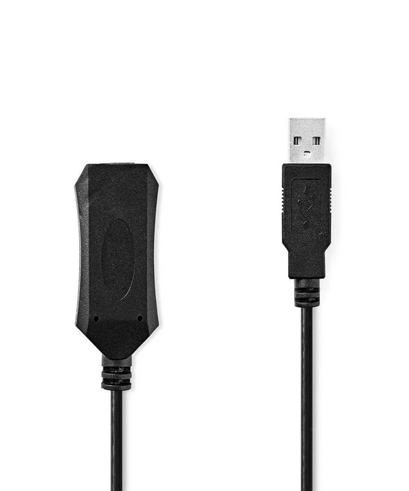 Cabo Usb Ativo  Usb 2.0  Usb-A Macho  Usb-A F&ecirc;mea  480mbps  10m  Cobre
