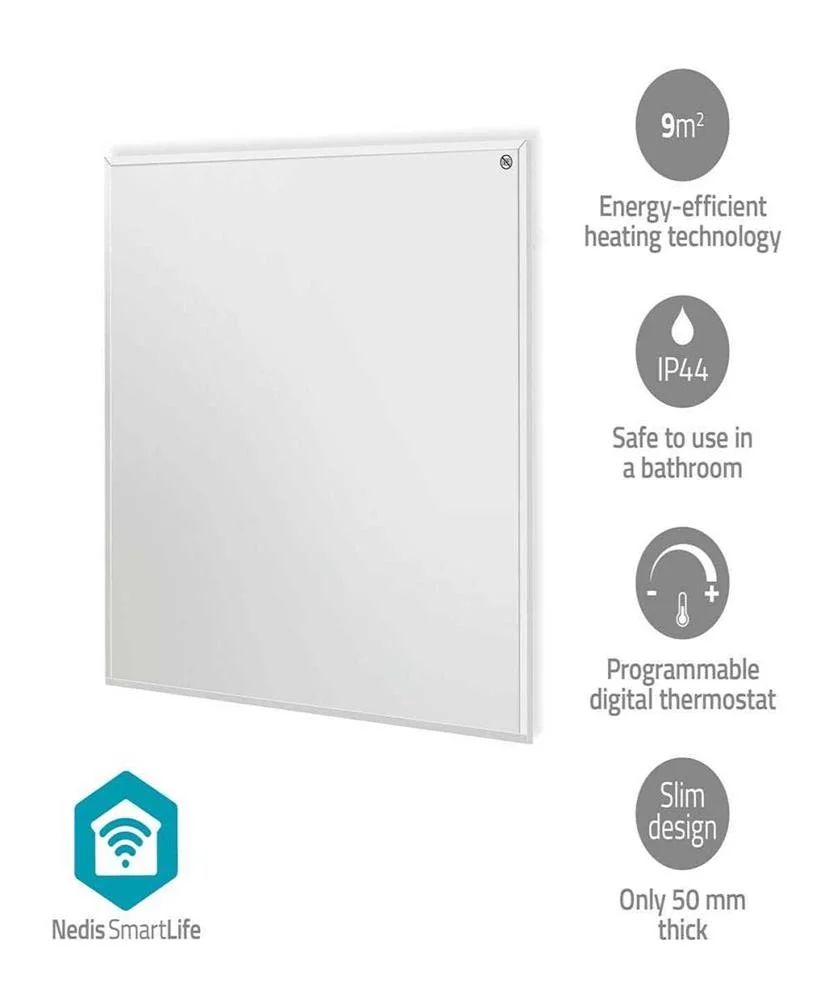Smartlife 350w Infrared Heating Panel (White) - Nedis
