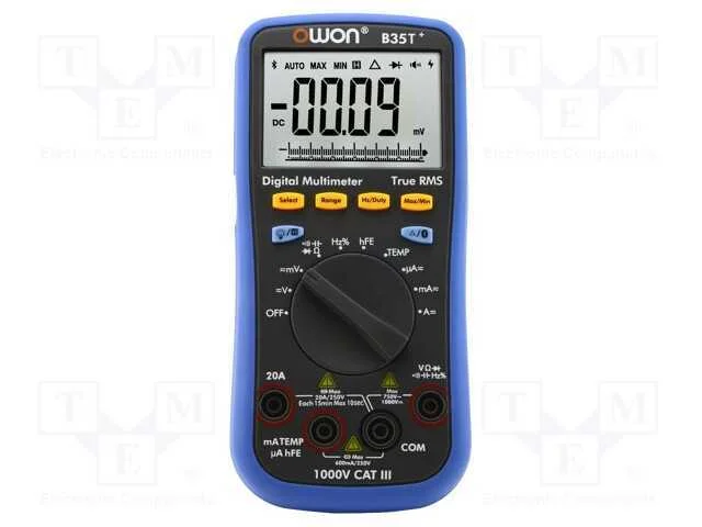 Mult&iacute;metro Digital; Bluetooth; Lcd; 3 5/6 D&iacute;gitos; 3x/S; True Rms