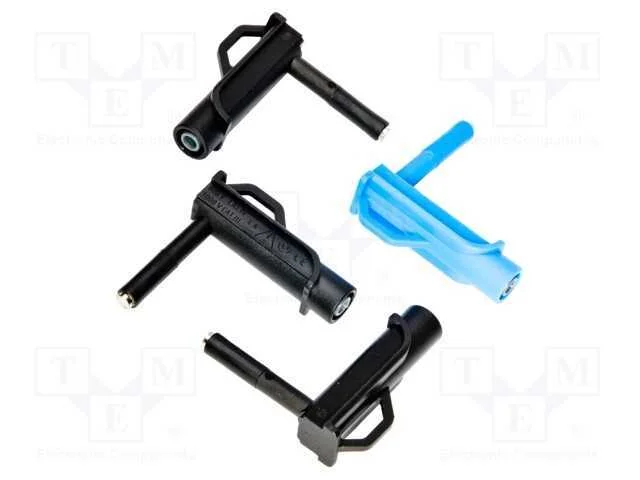 Kit de Adaptadores de Tens&atilde;o; Preta,Azul; Tipo Banana Tomada