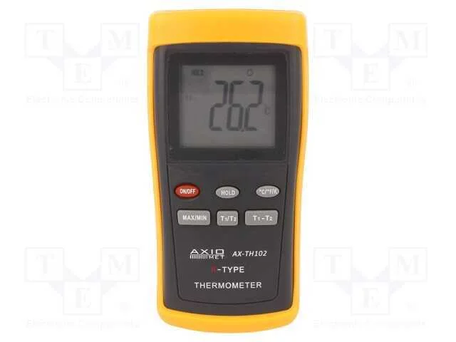 Medidor: temperatura, LCD, (1000), -200&divide;1370&deg;C, E.