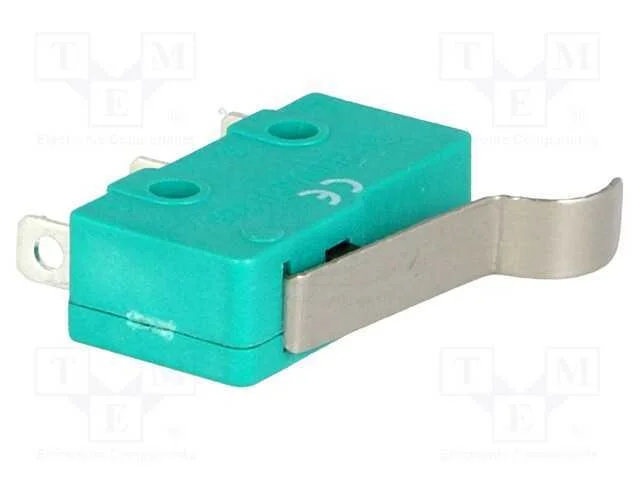 Microinterruptor Snap Action, com Alavanca Que Simula Um Rolo