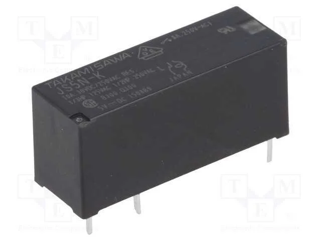Rel&eacute;: eletromagn&eacute;tico, SPDT, Ubobina : 5VDC, 8A, .