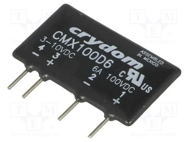 Rel&eacute;: Semicondutores, Ucoma: 3&divide;10vdc, 6a, 0&divide;100vdc, Tht, Sip