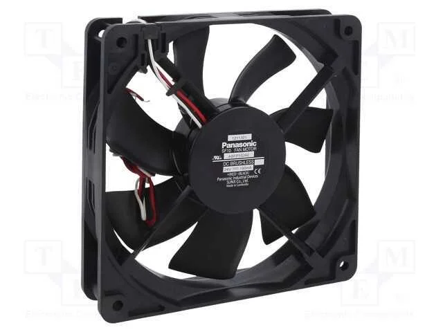 Ventilador: Dc, Transversal, 24vdc, 120x120x25mm, 154,8m3/H, 37dba