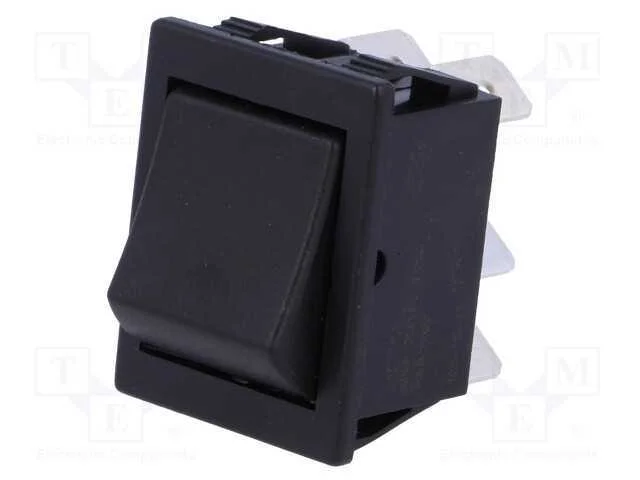 Rocker, Dpdt, Pos: 2, On-(On), 16a/250vac, Preto, N&atilde;o Disp, 1550