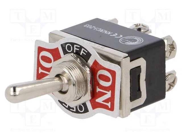 Interruptor: de Alavanca, Pos: 3, Dp3t, On-Off-On, 10a/250vac, 50mo