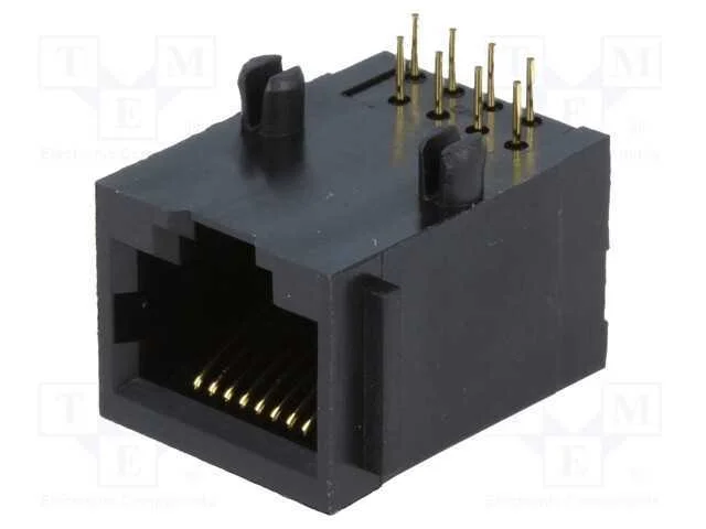 Tomada, Rj45, Pin: 8, Sistema: 8p8c, Tht, Angulares 90