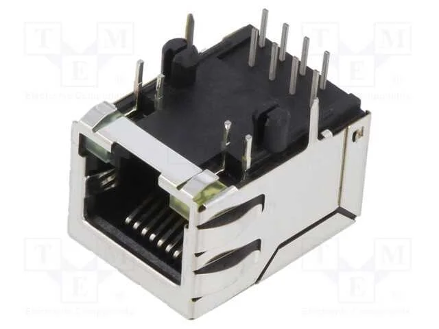 Tomada, Rj45, Pin: 8, Blindadas,Com D&iacute;odo Led, Sistema: 8p8c, Tht