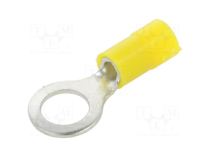 Terminal: de Olhal, : 8mm, 4&divide;6mm2, Cerrar, com Cabo, Isolada, Cobre