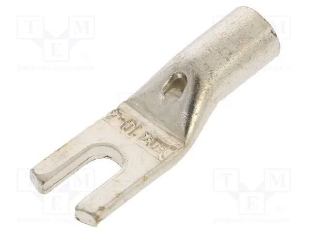 Terminal: Terminal Forquilha, M4, 10mm2, Cerrar, com Cabo, Cobre