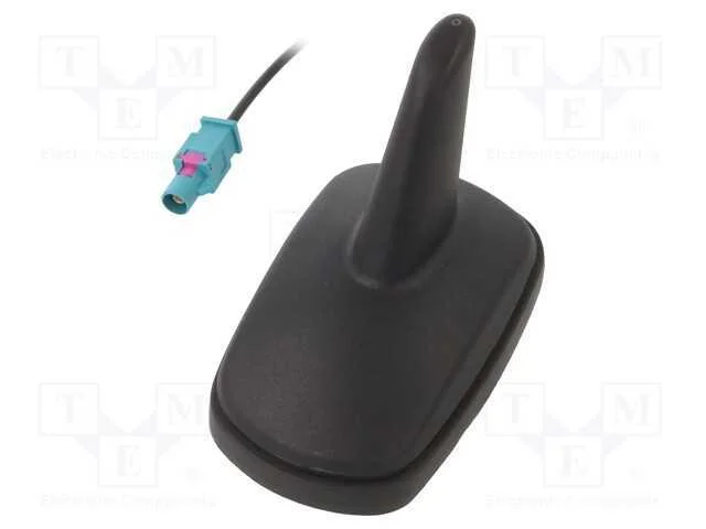 Antena, SHARK, AM,FM, Fakra, preta, 12VDC, RG174,.