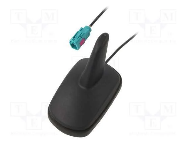 Antena, SHARK, AM,FM, Fakra, preta, 12VDC, RG174,.