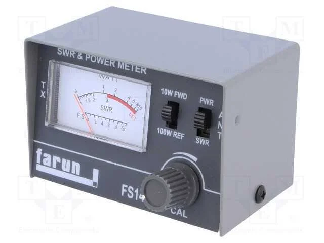 Medidor: SWR, Escala: 1,5&divide;150MHz,10W/100W, FRN.M..