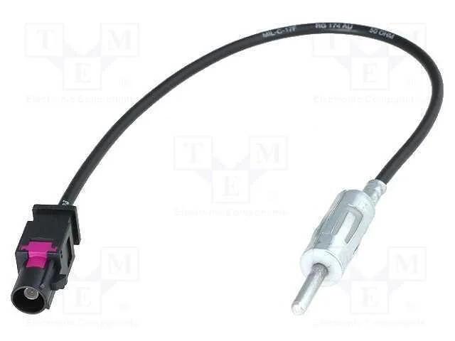 Adaptadores de Antenas, Din Ficha,Fakra Ficha, com Cabo, 0,23m