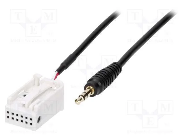 Adaptador Aux, Jack 3,5mm, Citro&euml;n,Peugeot, 0,8m