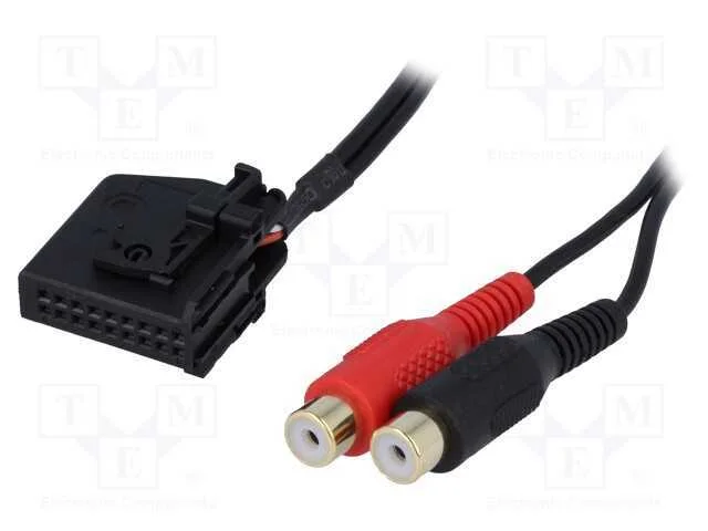 Adaptador Aux, Rca, Seat,Vw,koda, Navegador: Mfd2,Rns,Rns2, 0,8m