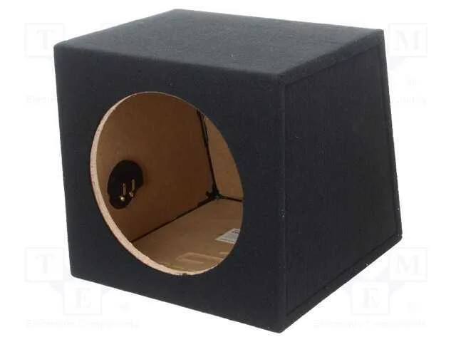 Caixa do alto-falante; MDF; preta; 250mm; &Oslash;aber: 232mm; 20l; pano